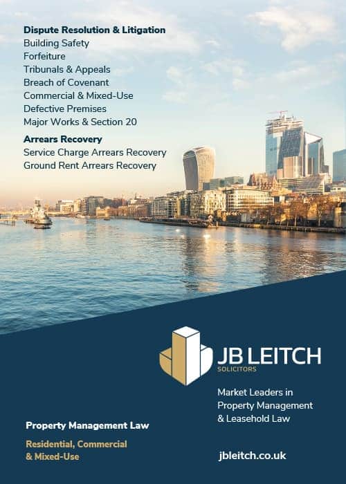 JB Leitch advertising banner