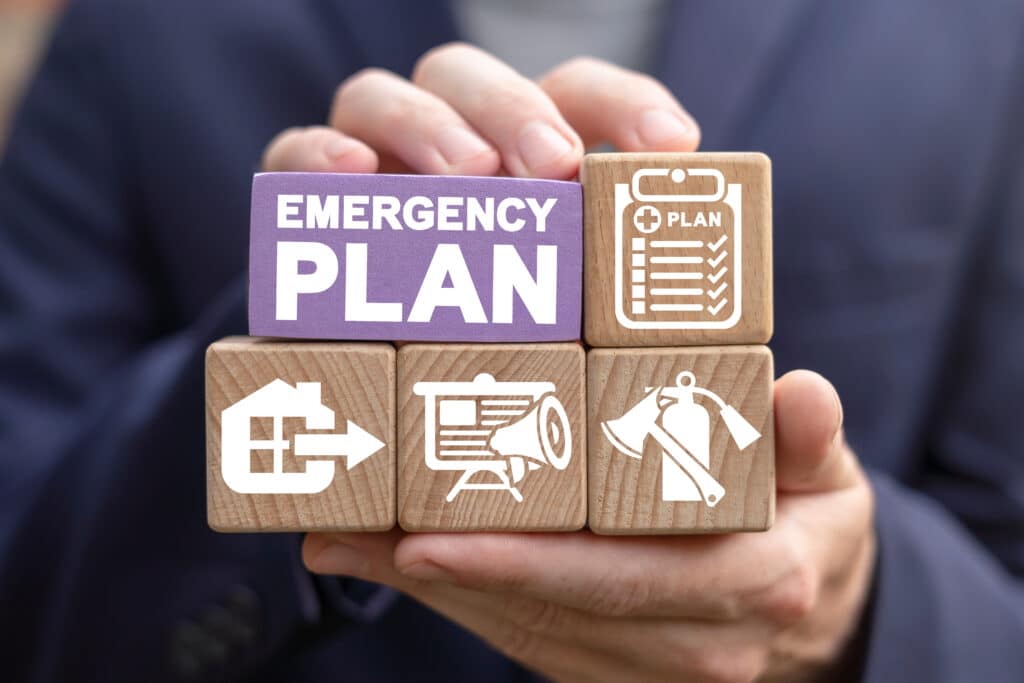 Emergency wooden blocks