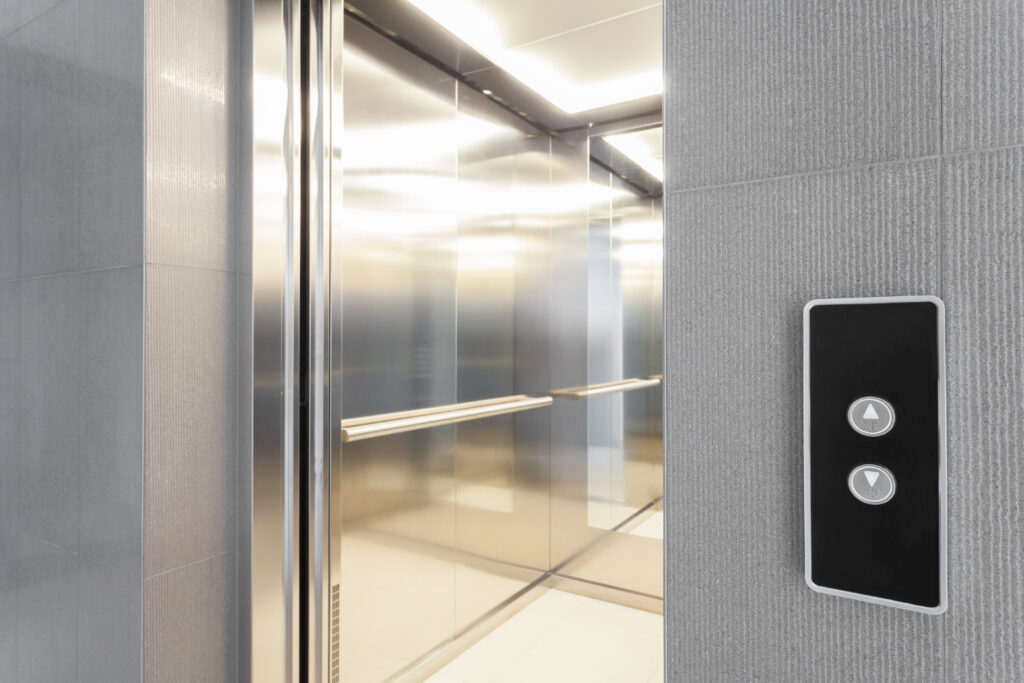 The Legal Shift Affecting Lift Projects in Higher-Risk Buildings Close-up of entry to elevator in modern building